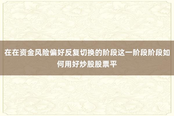 在在资金风险偏好反复切换的阶段这一阶段阶段如何用好炒股股票平